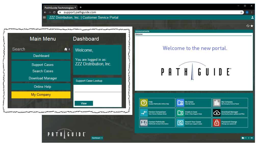 Dashboard Menu Web Version