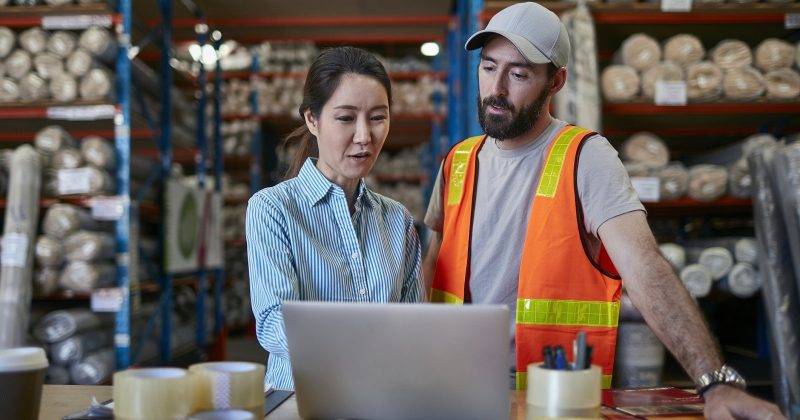 warehouse workers