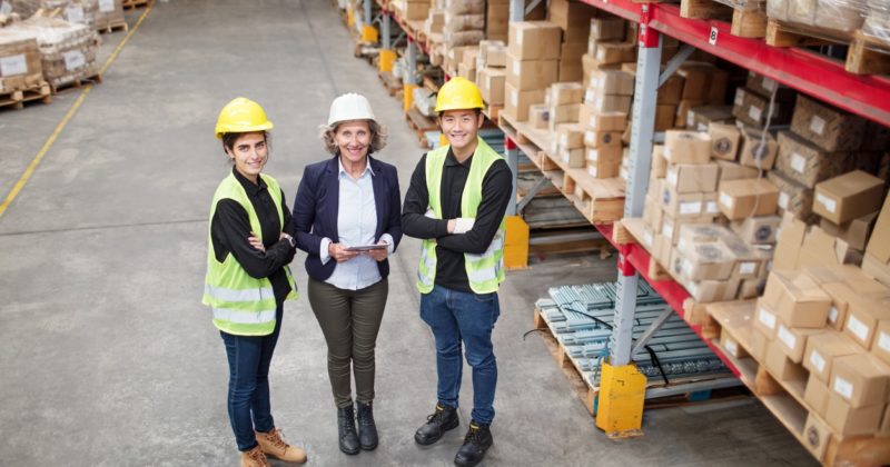 Gen Z warehouse workers