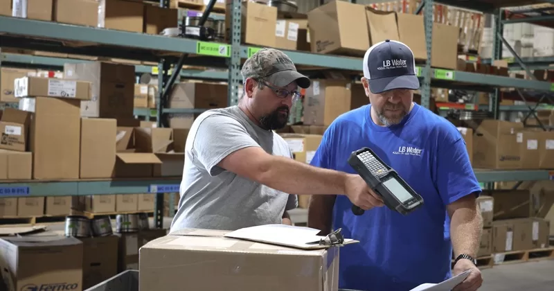 LB Water's Stoneboro warehouse.